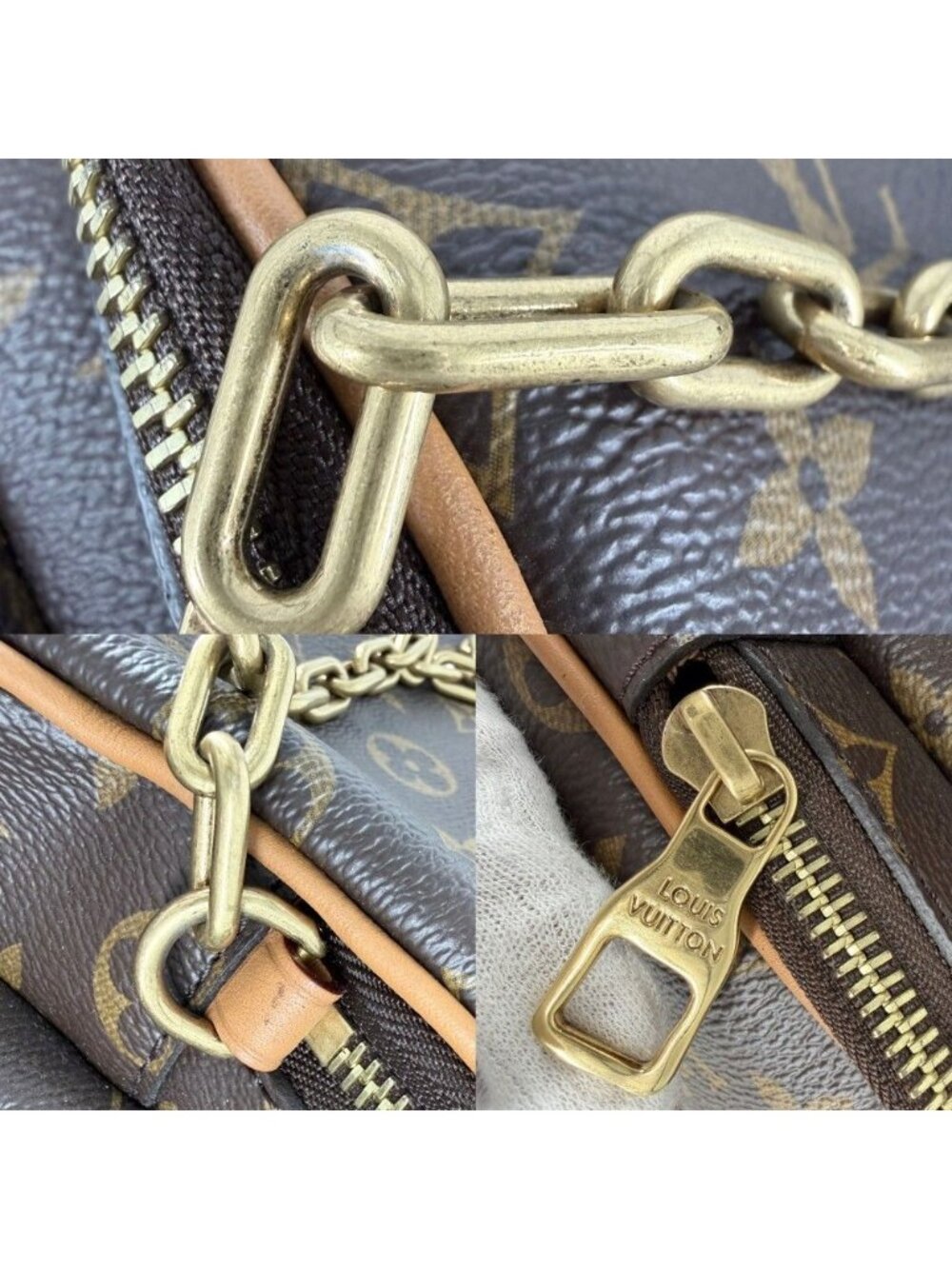 Louis Vuitton Backpack Trio Monogram Canvas Brown Gold - Picture 7 of 10